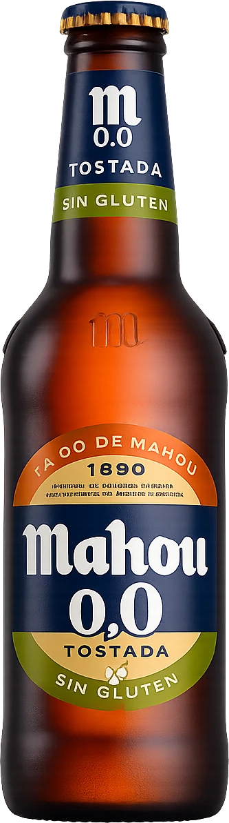 Botellín de Mahou 0,0 Tostada